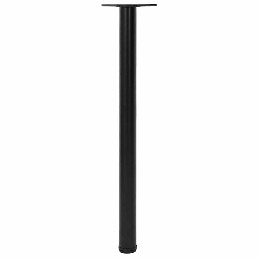 4x höhenverstellbares Tischbein Chrom 710 mm