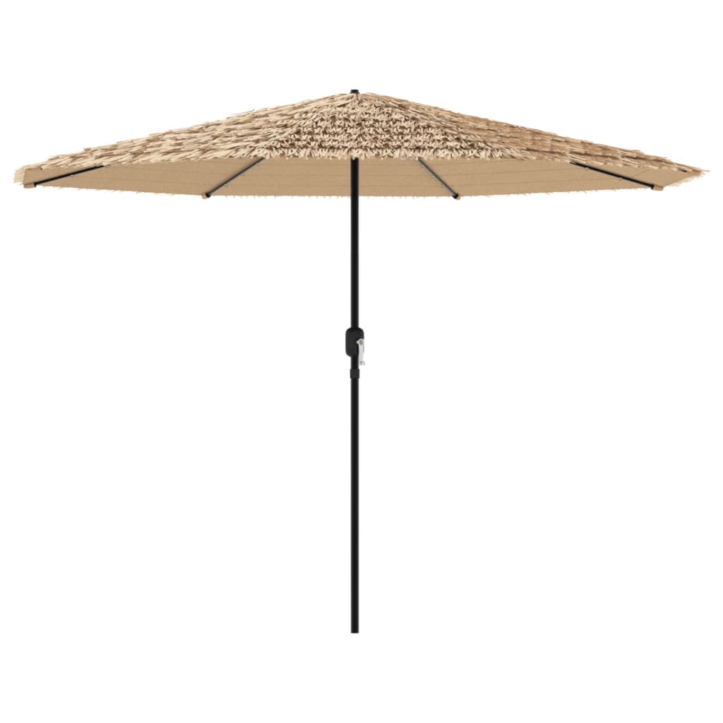 Sonnenschirm mit LED und Stahlmast Braun 248x248x248 cm