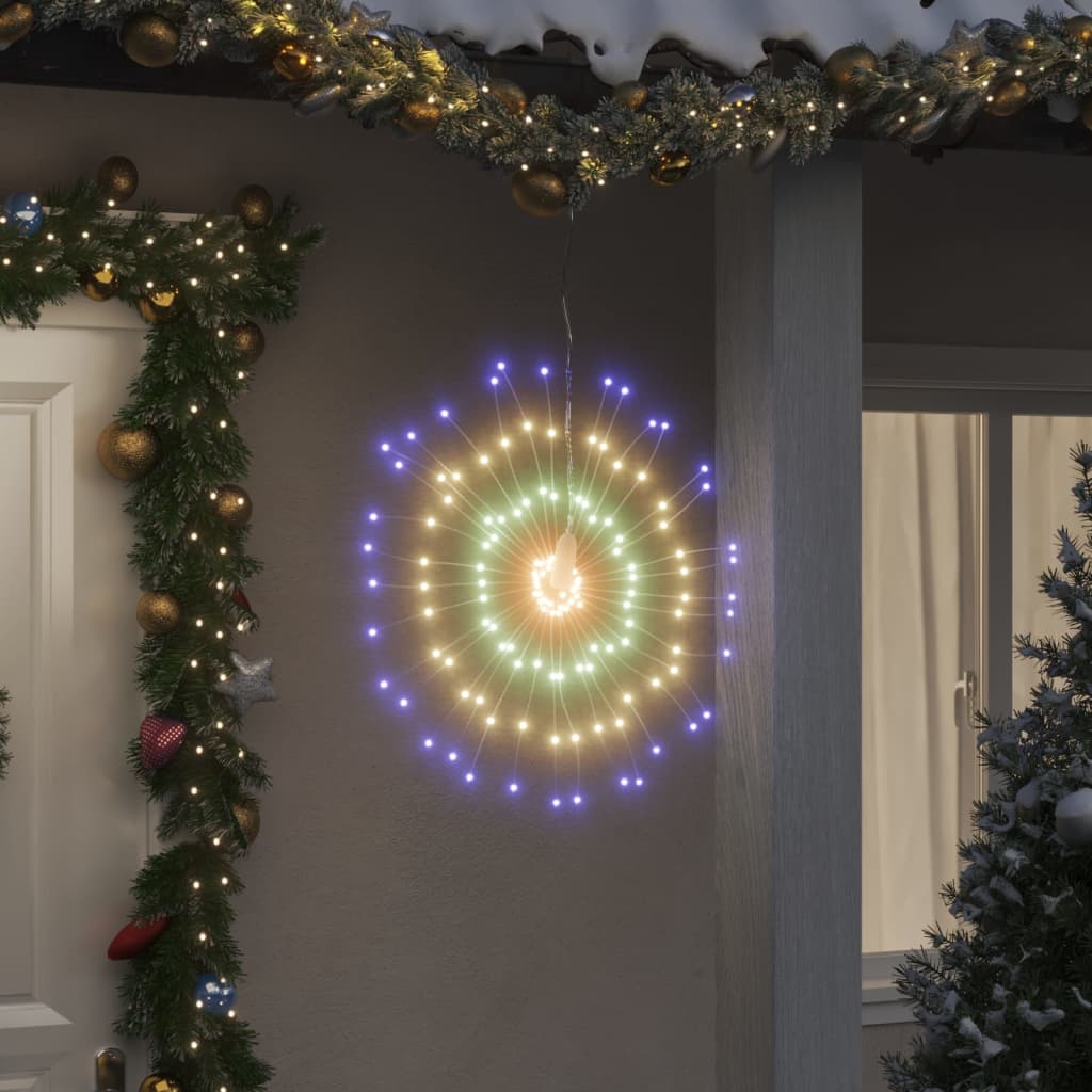 Weihnachtsbeleuchtung Feuerwerk 140 LEDs Warmweiß 17 cm