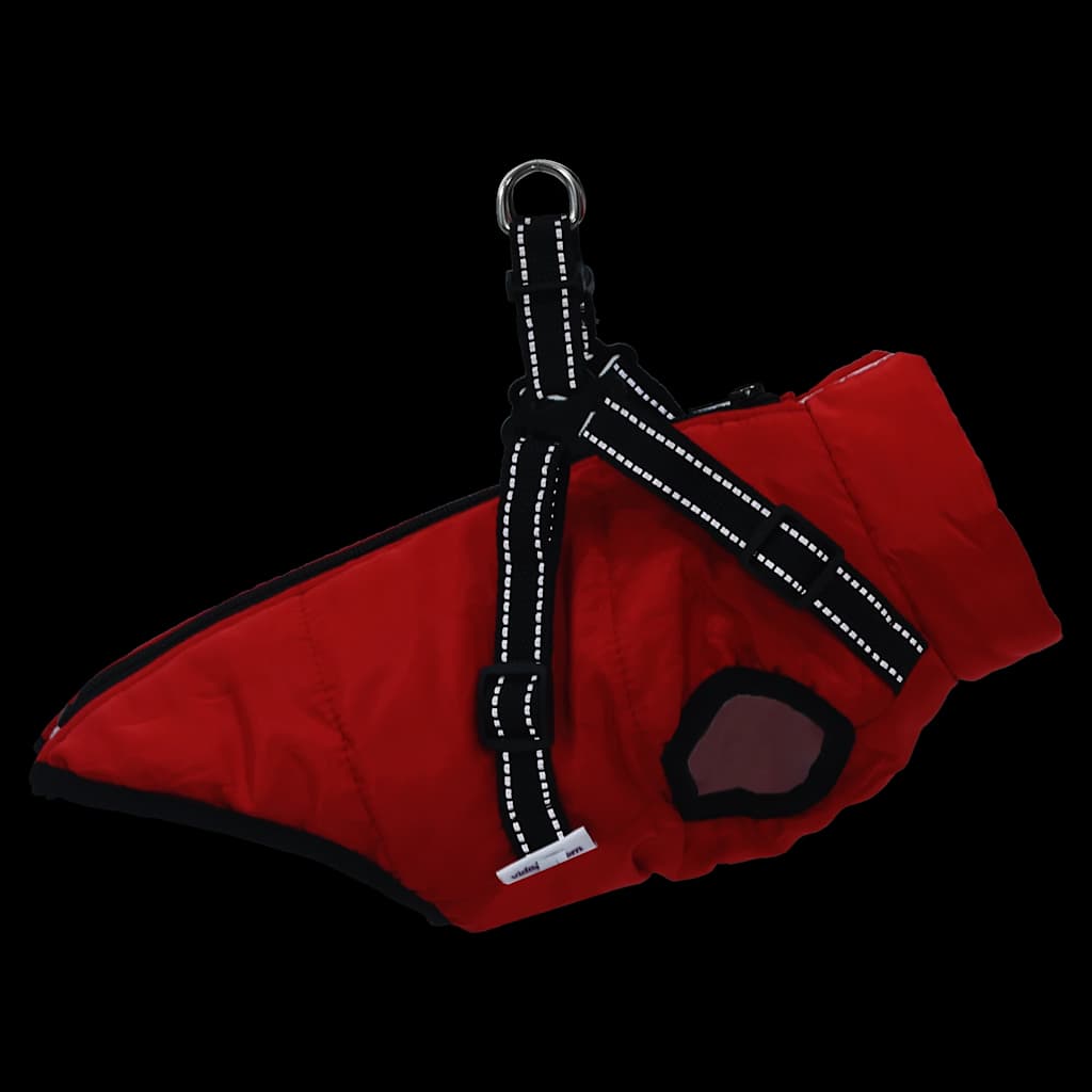 Hundemantel mit Geschirr Wasserdicht Reflektierend Lila L48