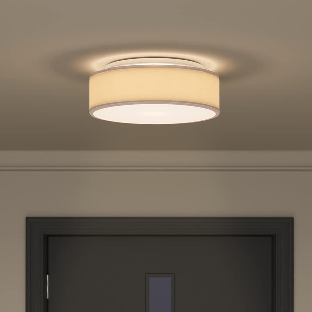 Deckenlampe mit Strahlern Schwarz 30 x 30 x 13,5 cm Stoff