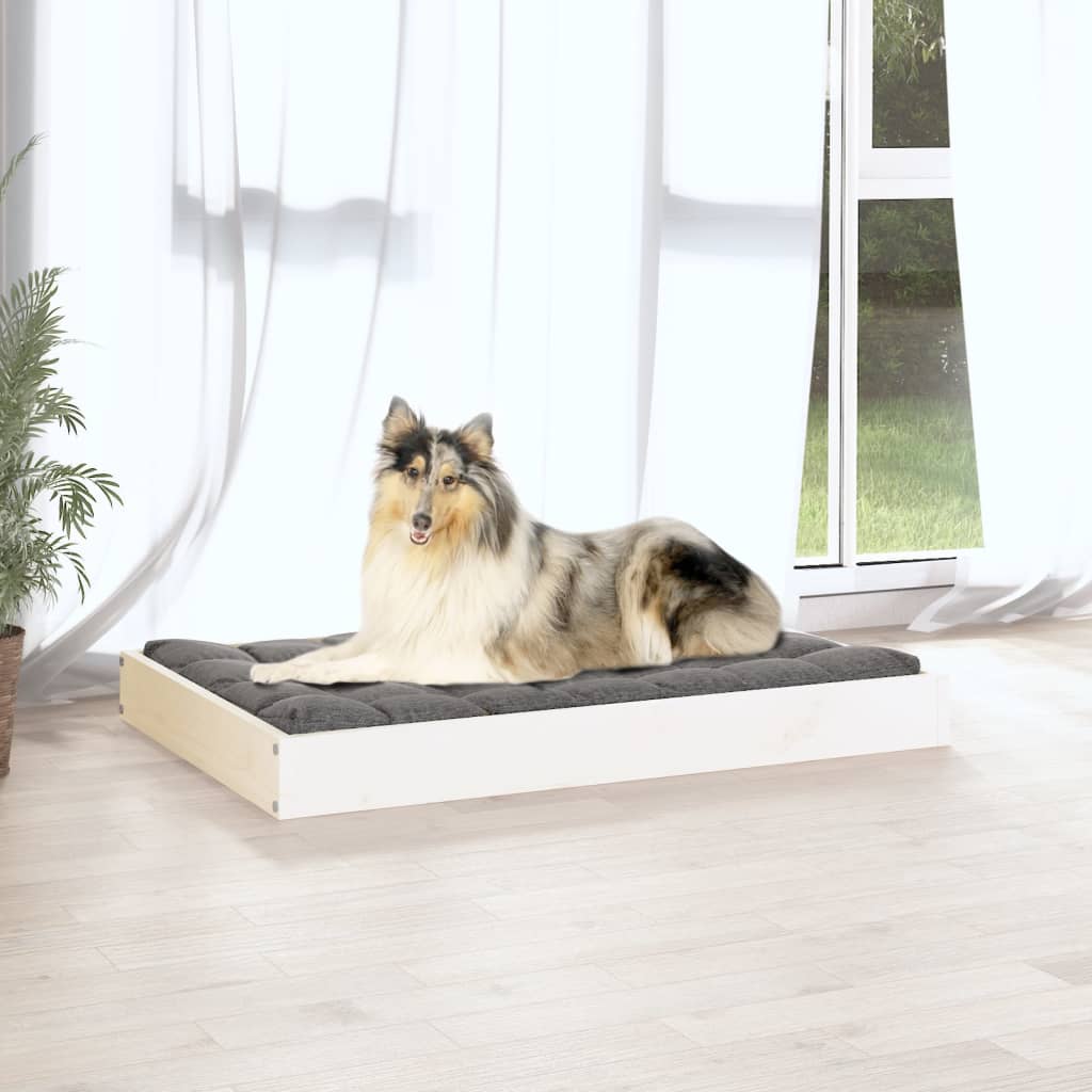Hundebett 51,5x44x9 cm Massivholz Kiefer