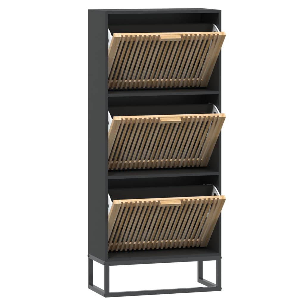 Schuhschrank Weiß 52x25x120 cm Holzwerkstoff