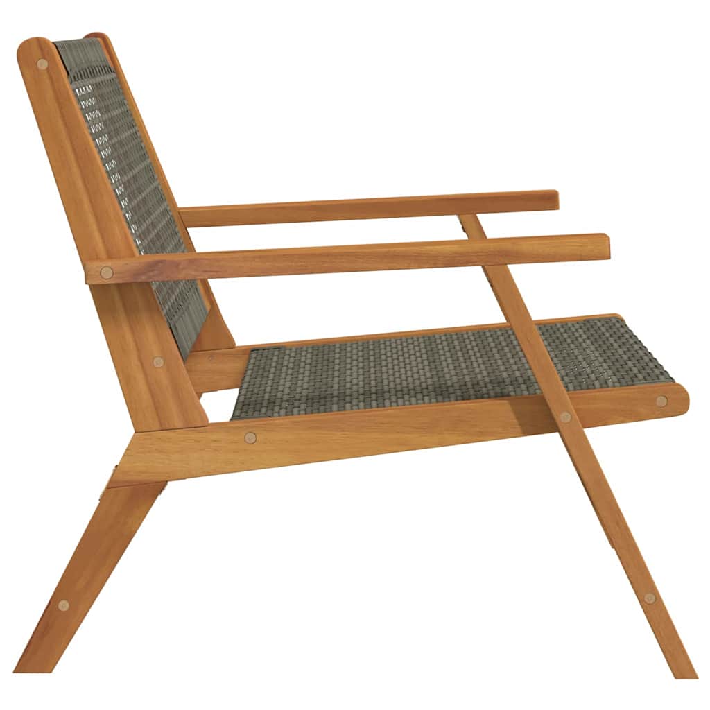 gartenmöbel Schwarz 122 x 78 x 73 cm Massivholz Akazie
