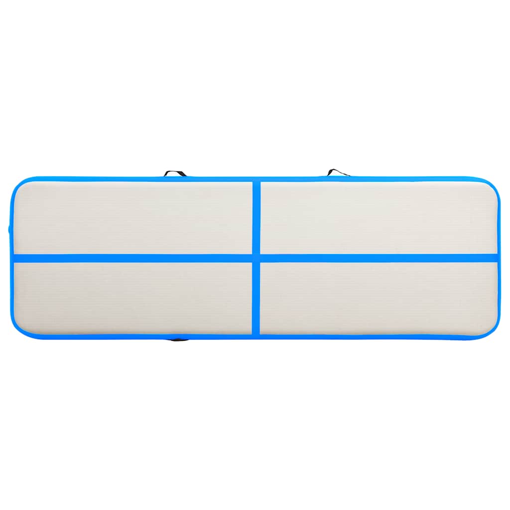 Aufblasbare Gymnastikmatte mit Pumpe 300×100×10 cm PVC Rosa