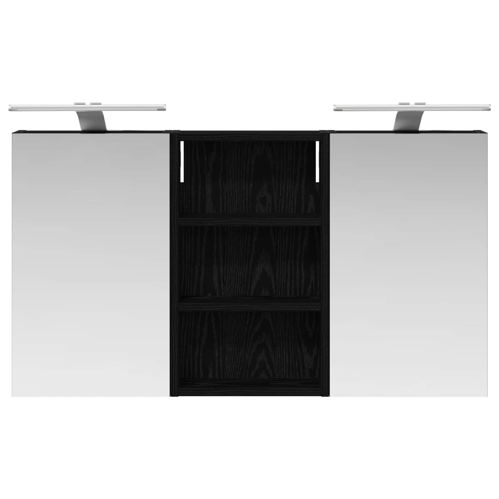 Badezimmerschrank-Set 3 pcs 80 x 10,5 x 50 cm Holzwerkstoff