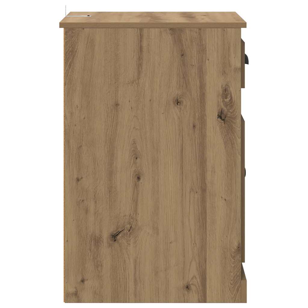 Beistellschrank mit Schublade Weiß 40x50x75 cm Holzwerkstoff