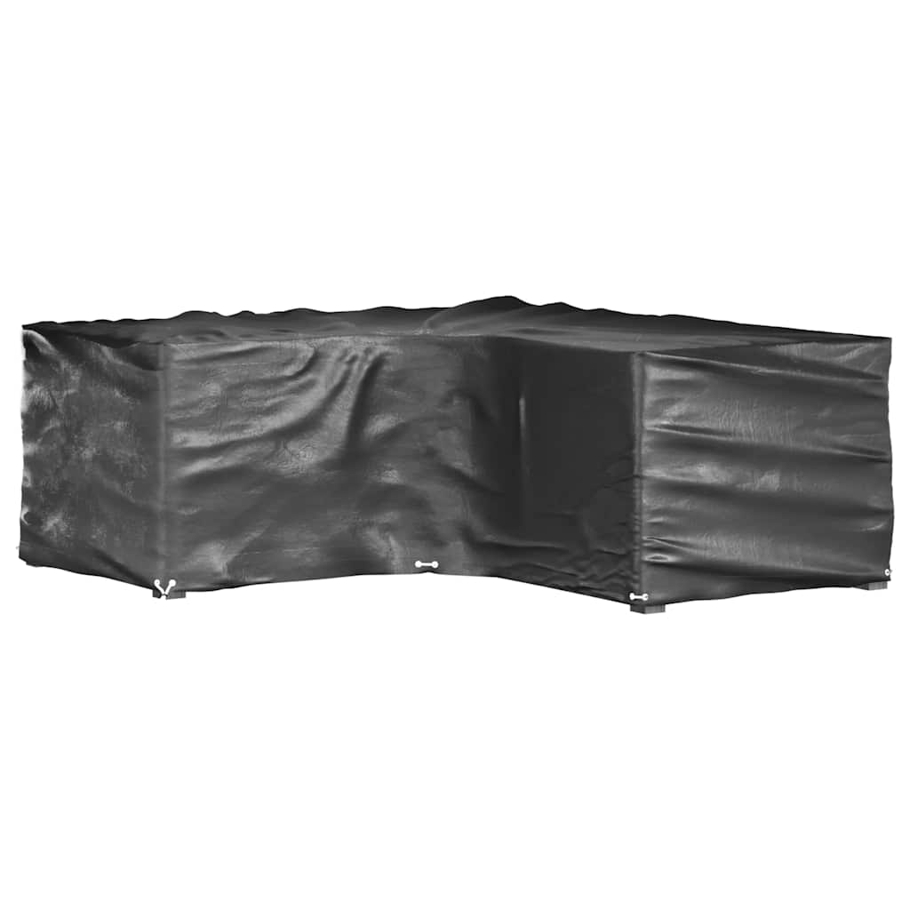 Gartenmöbel-Abdeckungen 2 Stk. L-Form 12 Ösen 250x250x90 cm