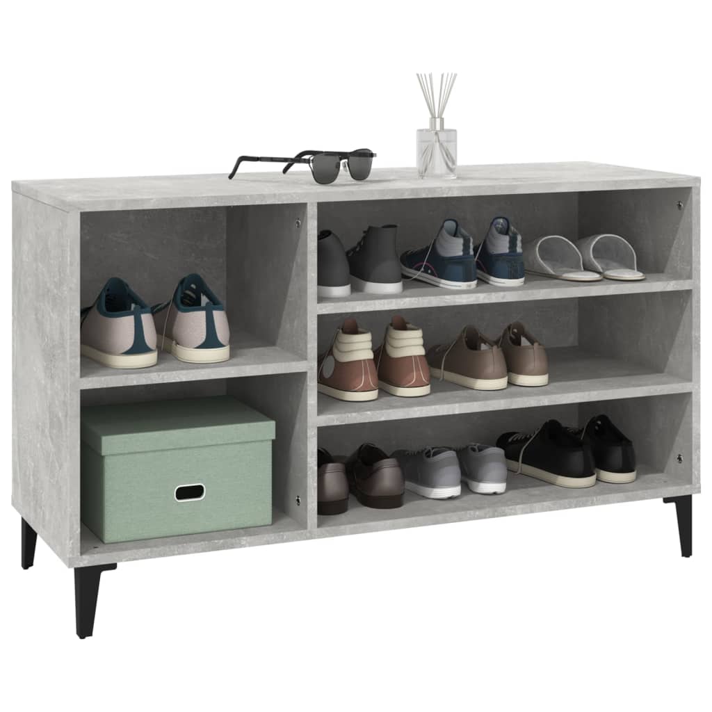 Schuhregal Weiß 102x36x60 cm Holzwerkstoff