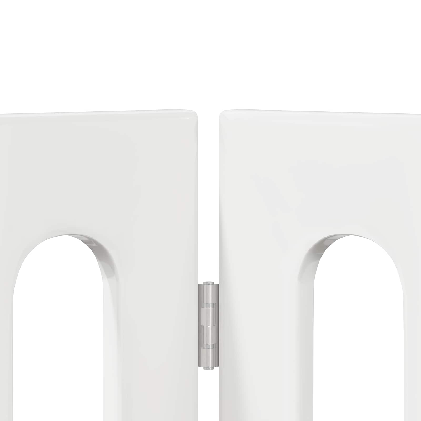 Faltbarer Haustierzaun 2 pcs Weiß 100,5 x 38 x 70 cm
