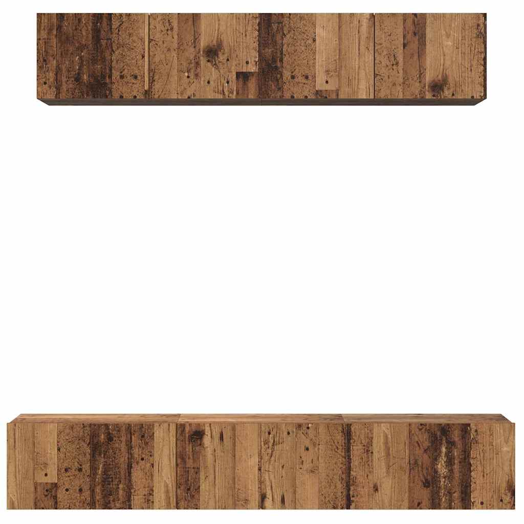 5-tlg. TV-Schrank-Set Weiß Holzwerkstoff