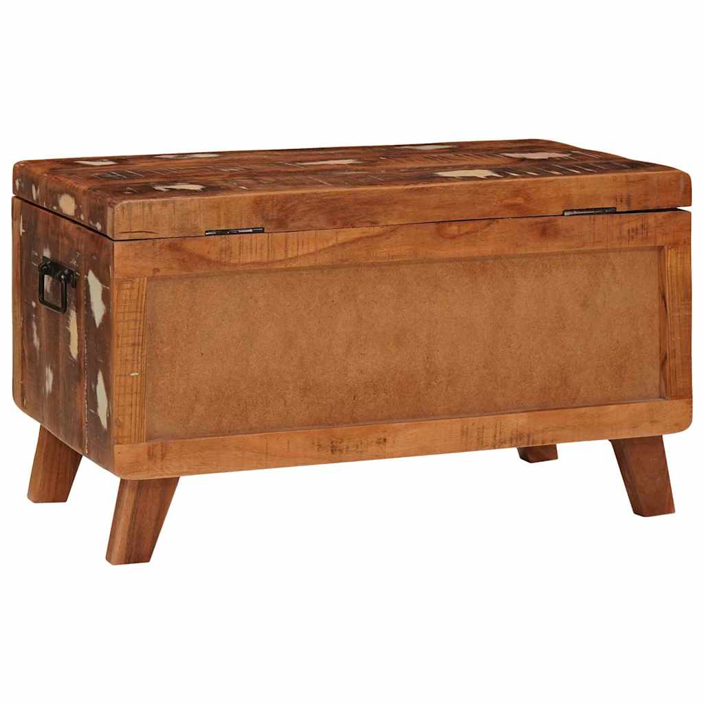 Aufbewahrungsbox mit Speicher 70 x 35 x 40 cm Massivholz Mango