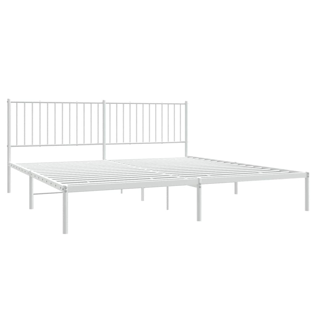 Bettgestell Metall Schwarz 75x190 cm