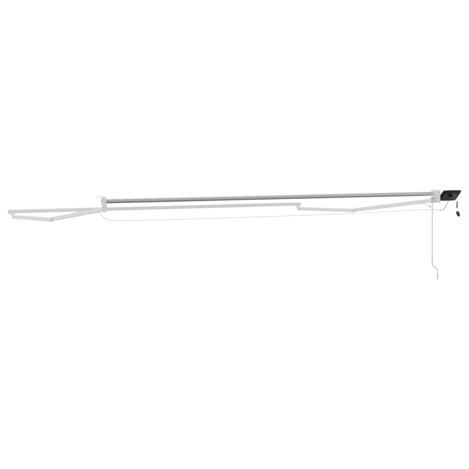 Elektrisches Markisenrahmen Weiß 2,5 x 2 m Aluminium