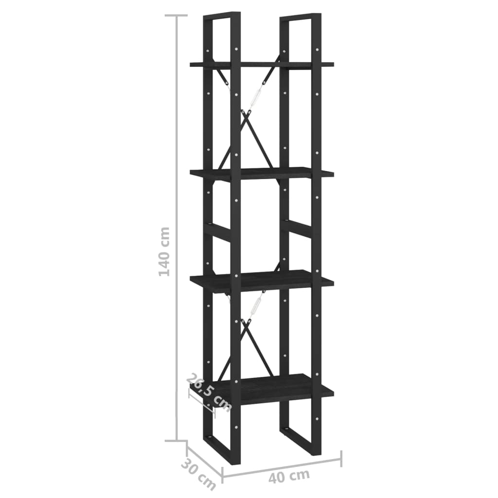 Bücherregal 2 Fächer Weiß 40x30x70 cm Holzwerkstoff