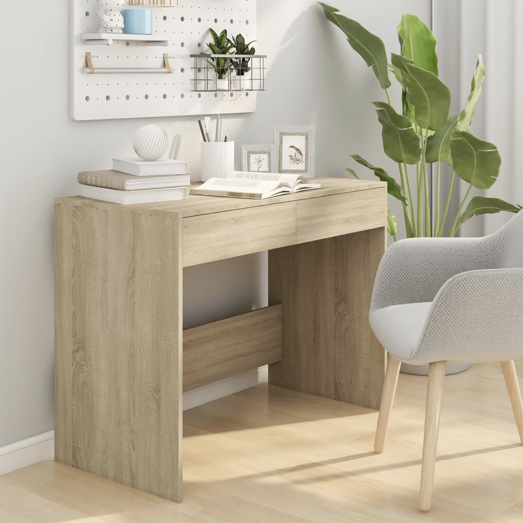 Schreibtisch Weiß 101x50x76,5 cm Holzwerkstoff