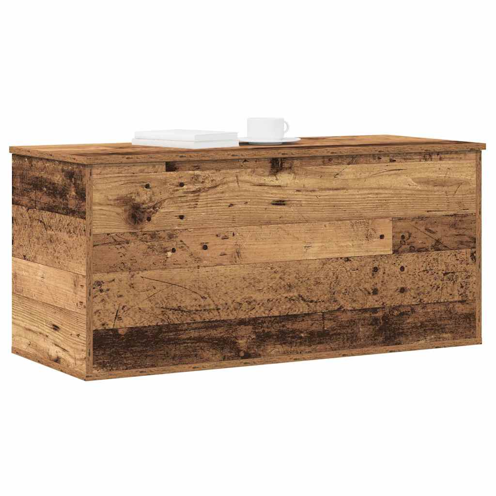 Aufbewahrungstruhe Weiß 84x42x46 cm Holzwerkstoff