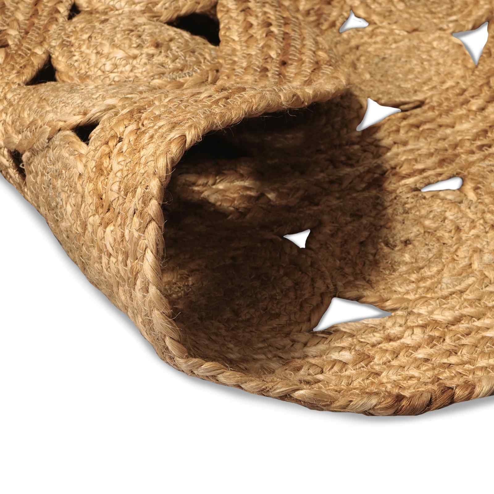 Bereichsteppiche Natur Ø 120 cm Jute