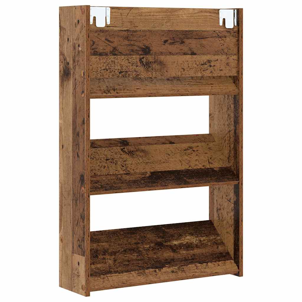 Wand-Schuhschränke 4 Stk. Weiß 60x18x60 cm Holzwerkstoff