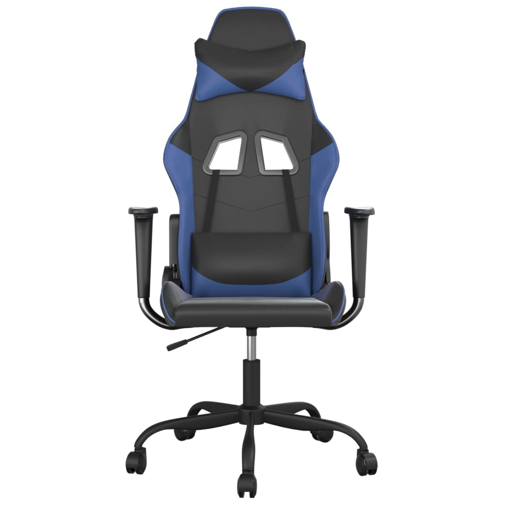 Gaming-Stuhl mit Massagefunktion Schwarz und Rot Kunstleder