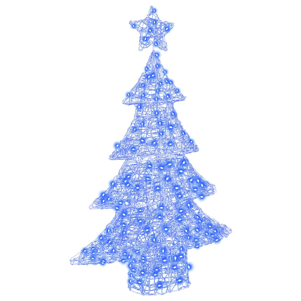 Weihnachtsbaum mit 100 LEDs Warmweiß 120 cm Acryl