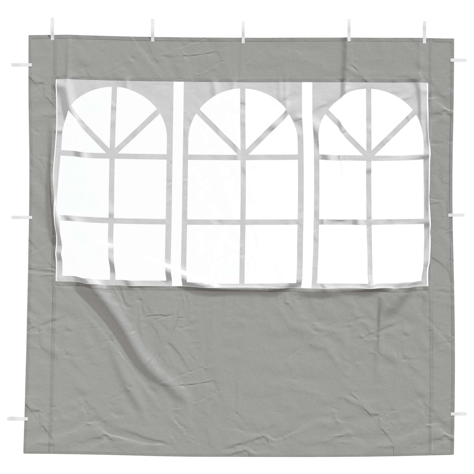 Party Zelt Seitenteil 2 pcs 300 x 195 cm Rot PE und Stahl