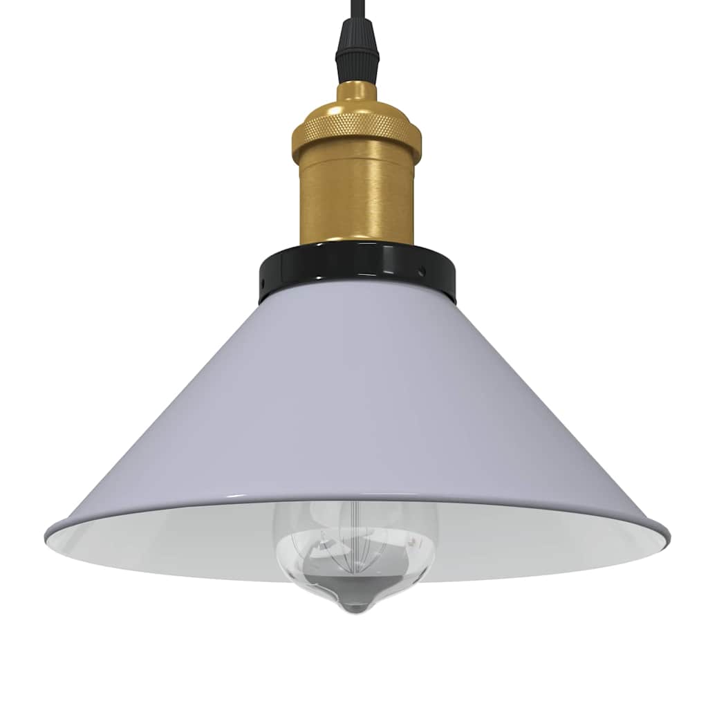 Pendelleuchte Höhenverstellbar E27 Schwarz Glänzend Ø 22 cm