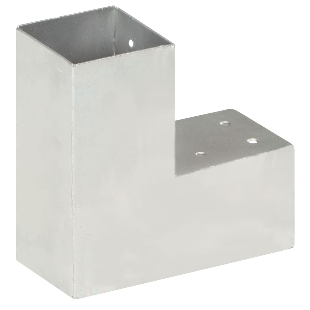 Pfostenverbinder L-Form Verzinktes Metall 71 x 71 mm