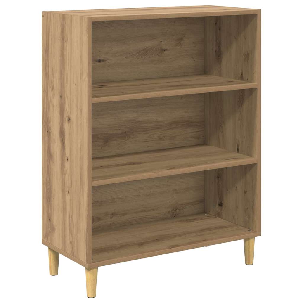 Highboard Altholz 69,5 x 34 x 180 cm Engineered Wood und Glas