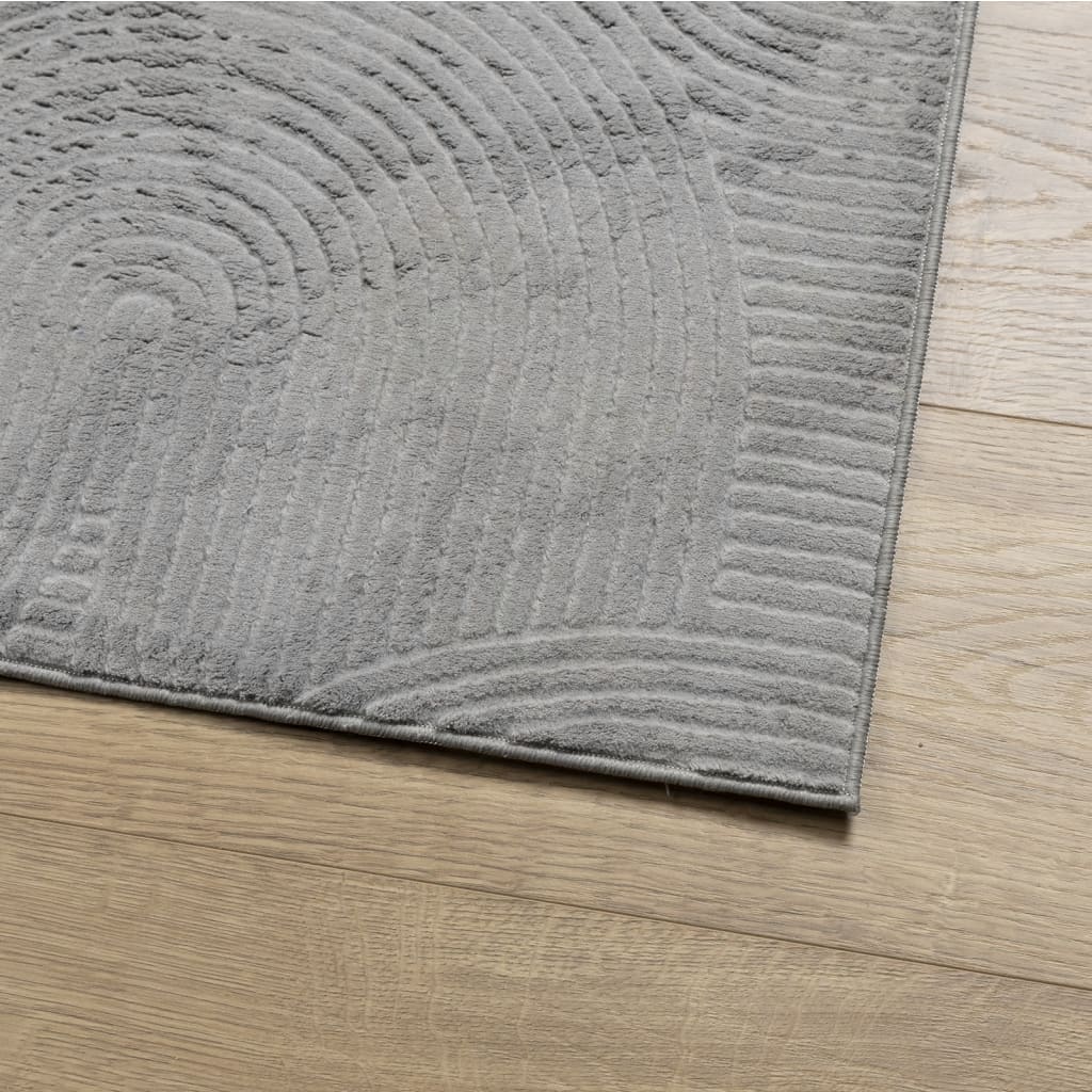 Teppich IZA Kurzflor Skandi-Stil Anthrazit 80x150 cm