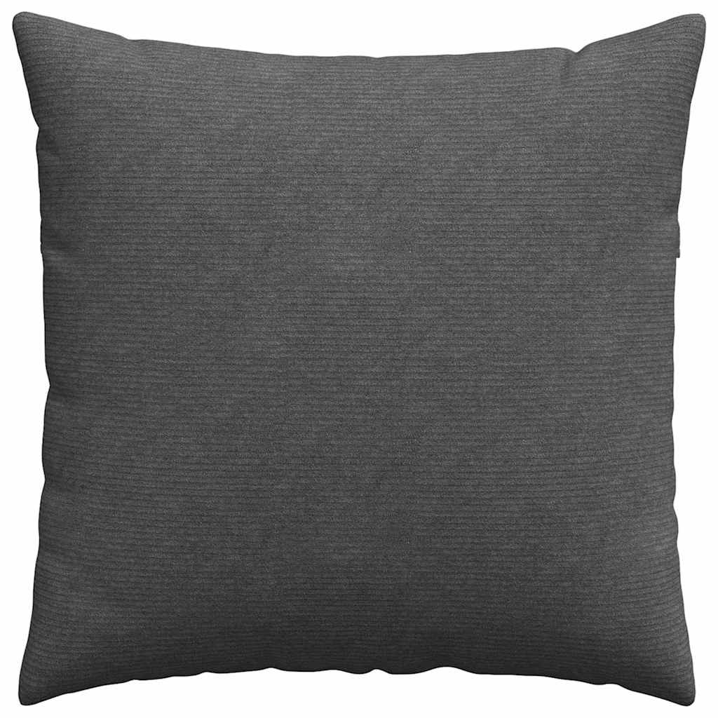 Sofakissen 2 Stück Hellgrau 50 x 30 cm Cordstoff