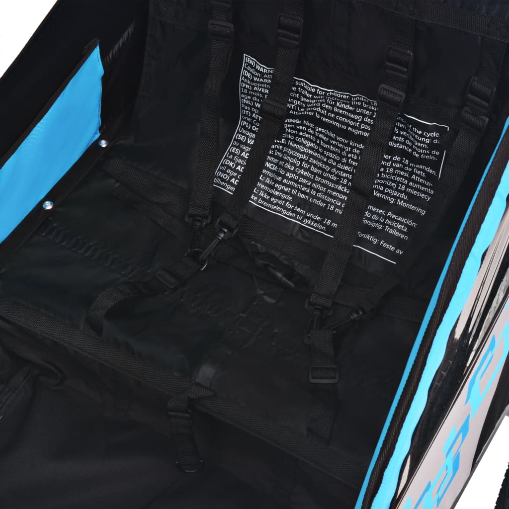 Fahrradanhänger Rot und Schwarz 30 kg