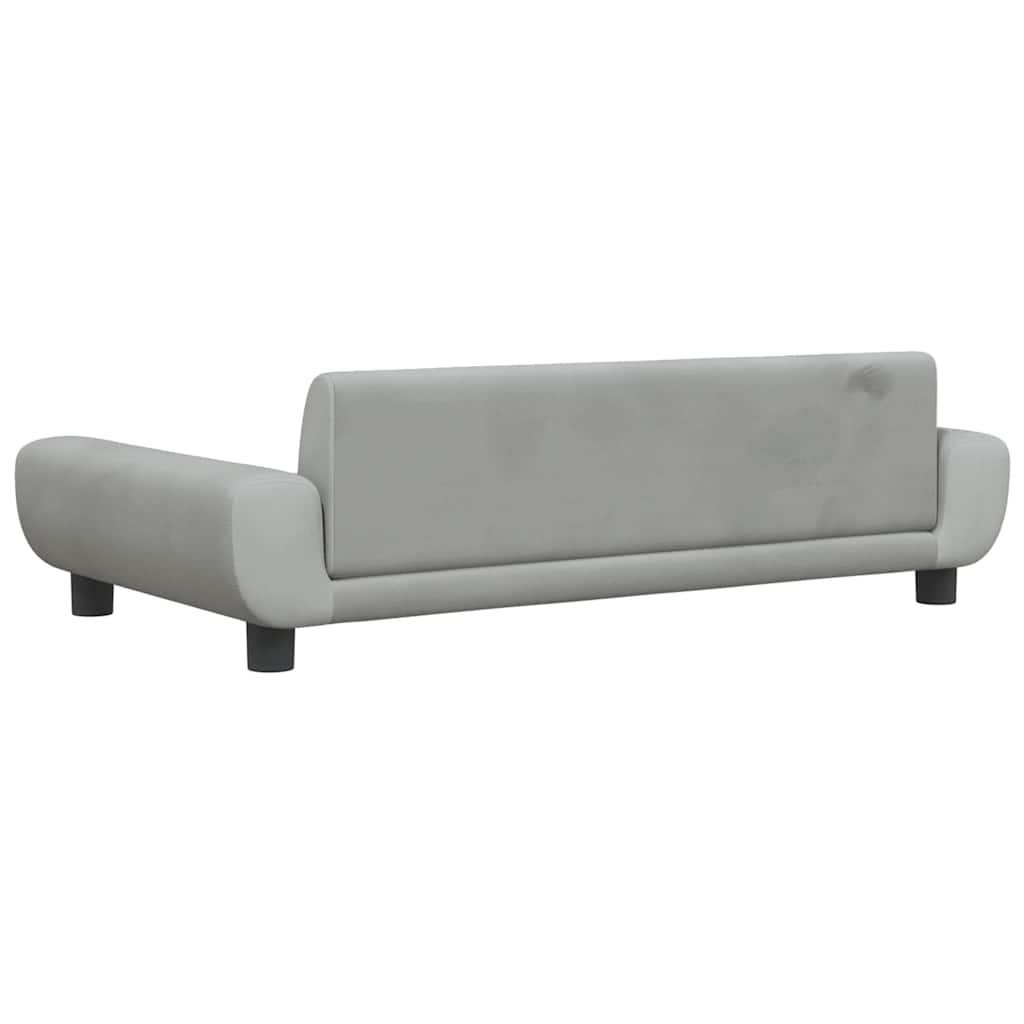 Kindersofa Blau 100x54x33 cm Samt