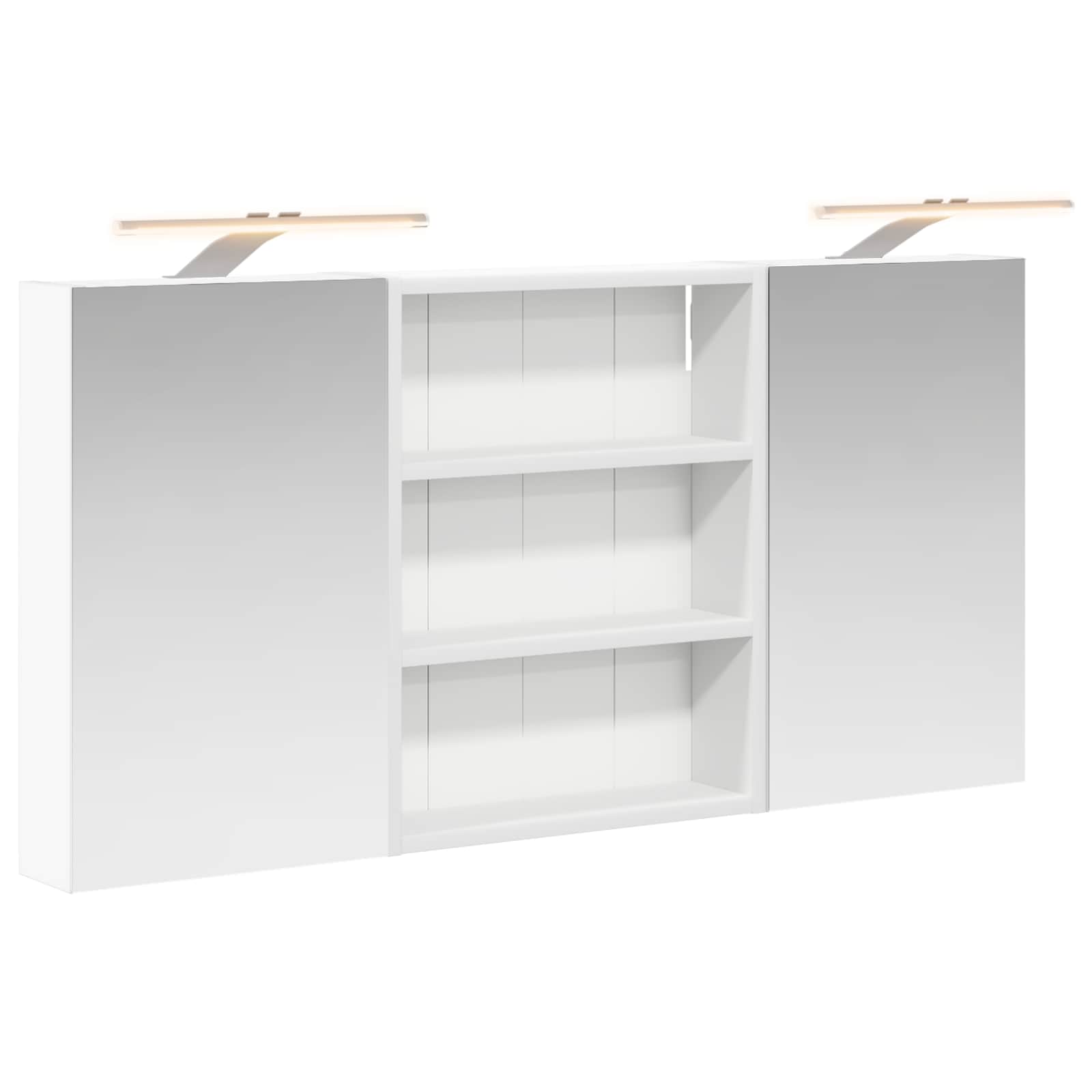 Badezimmerschrank-Set 3 pcs 80 x 10,5 x 50 cm Holzwerkstoff