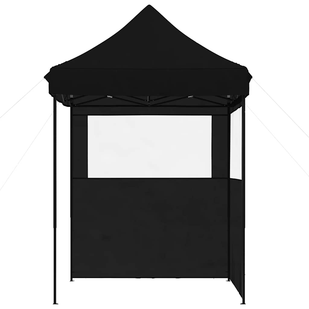 Partyzelt Faltbar Pop-Up Schwarz 200x200x306 cm