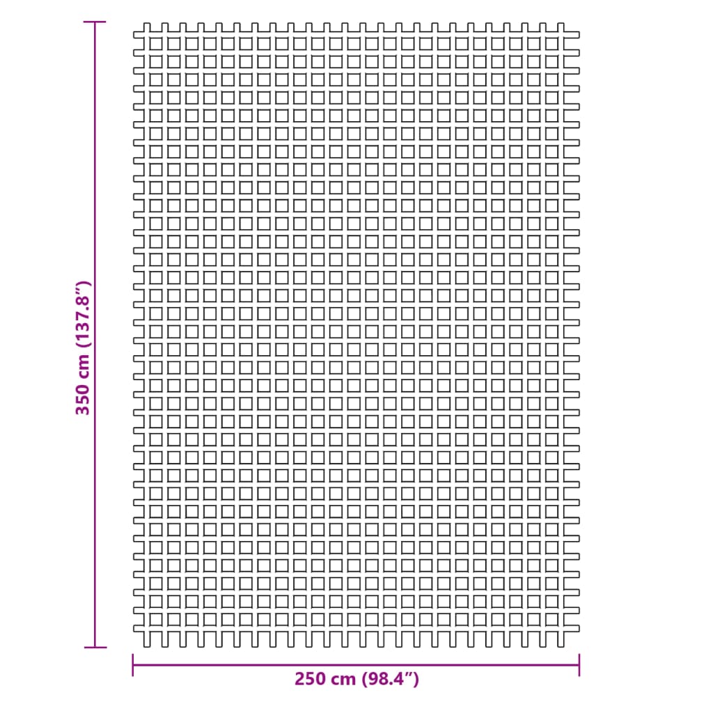 Zeltteppich Anthrazit 4x2 m