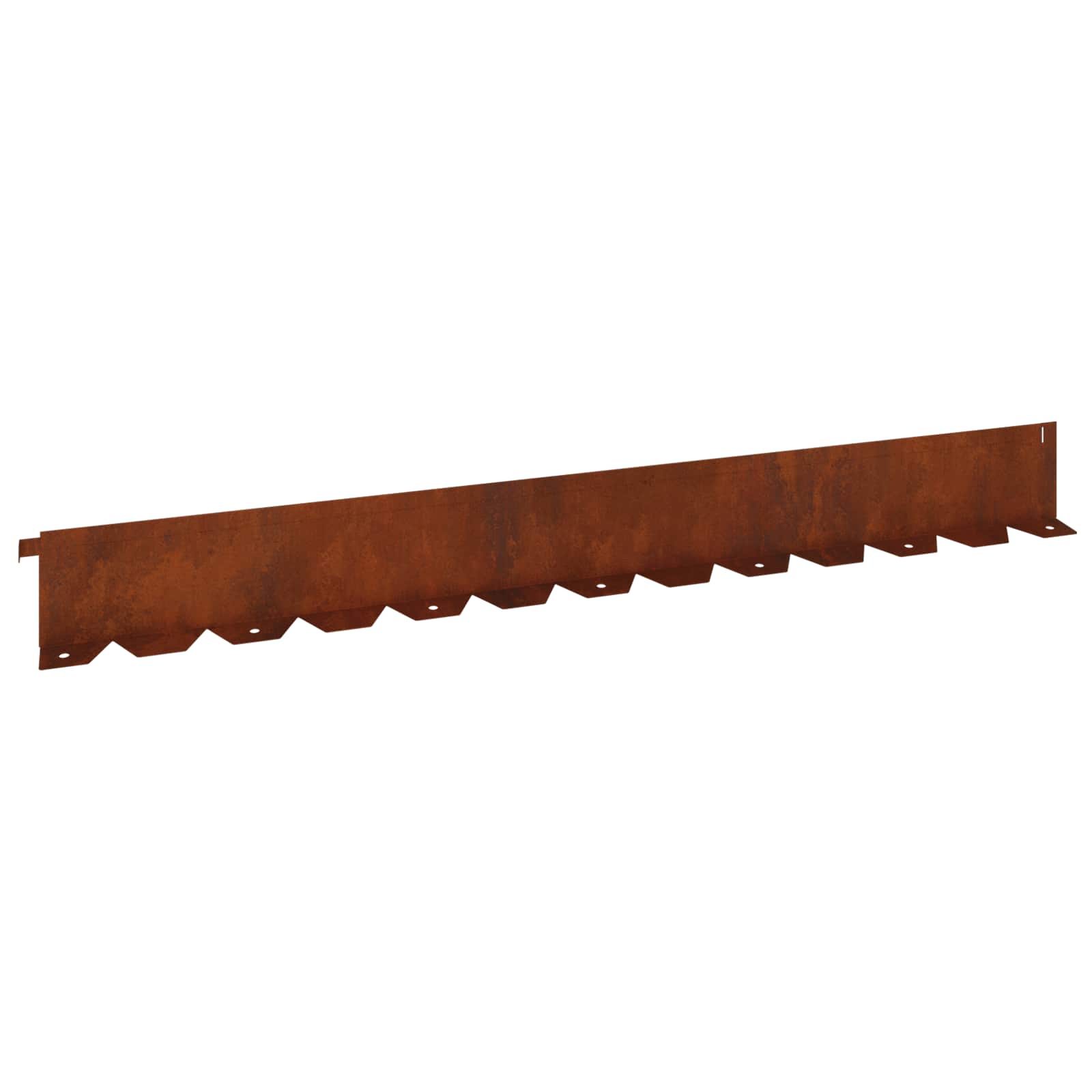 Raseneinfassung 10 pcs 102 x 4 x 4 cm Stahl Schwarz