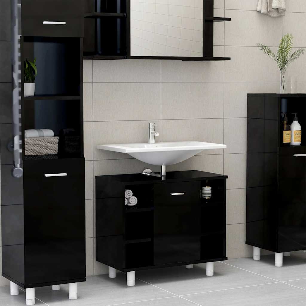 Badezimmerschrank Weiß 60x32x53,5 cm Holzwerkstoff