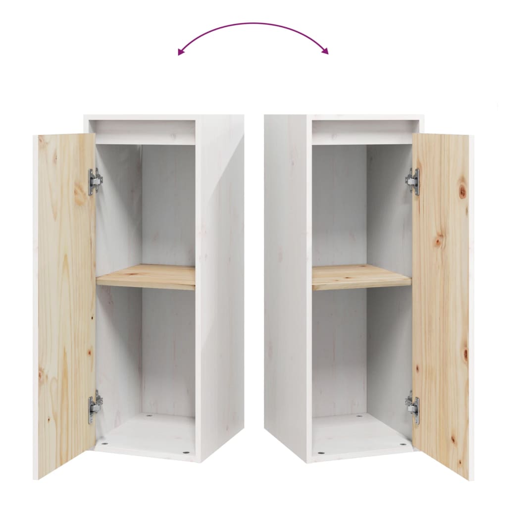 Wandschrank 30x30x80 cm Massivholz Kiefer