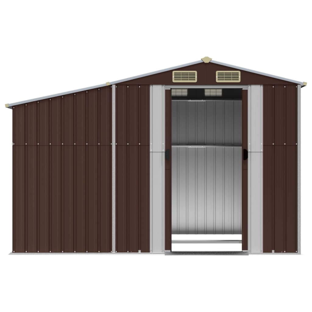 Gerätehaus Grün 277x192,5x179 cm Verzinkter Stahl