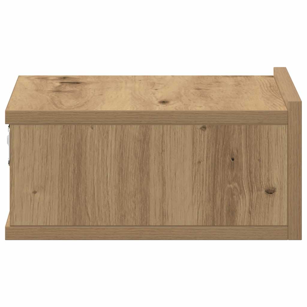 Hängender Nachttisch Weiß 40x30x15 cm Holzwerkstoff