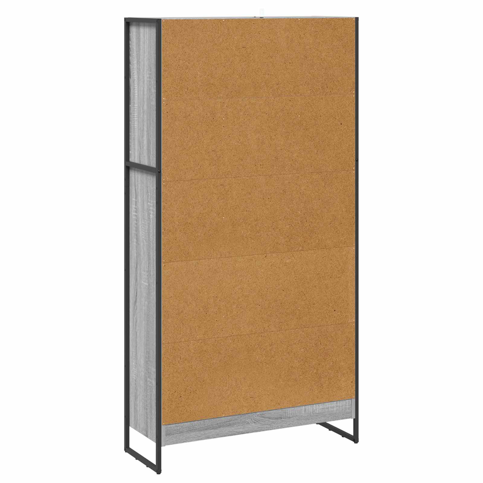 Bücherregal 2 pcs Schwarz Eichen-Optik 60 x 30 x 189,5 cm