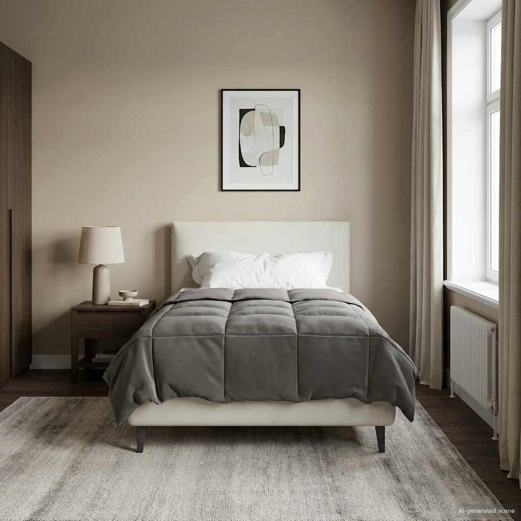 Ganzjahresbettdecke Anthrazit 135 x 200 cm Mikrofaser