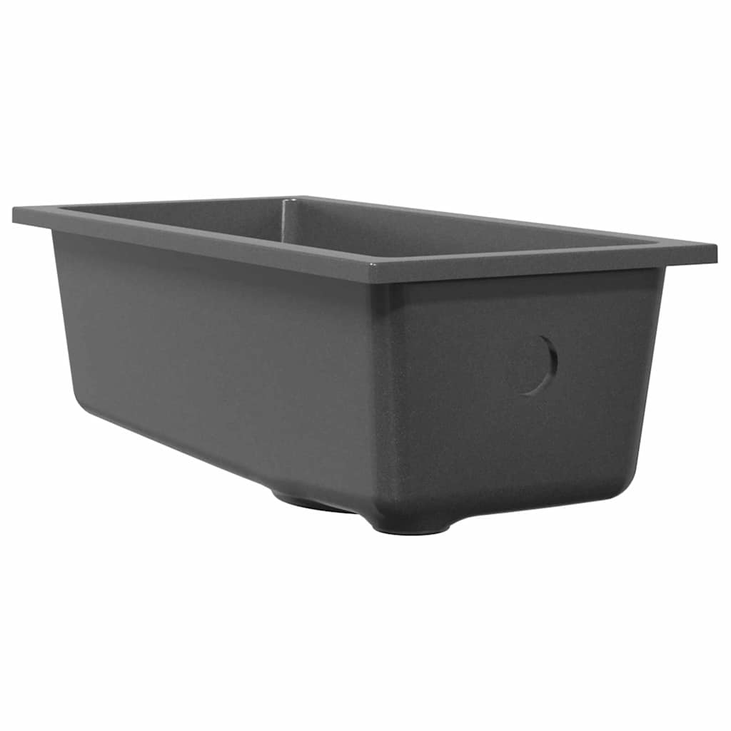 Küchenspüle Schwarz 54 x 44 x 20 cm Granit
