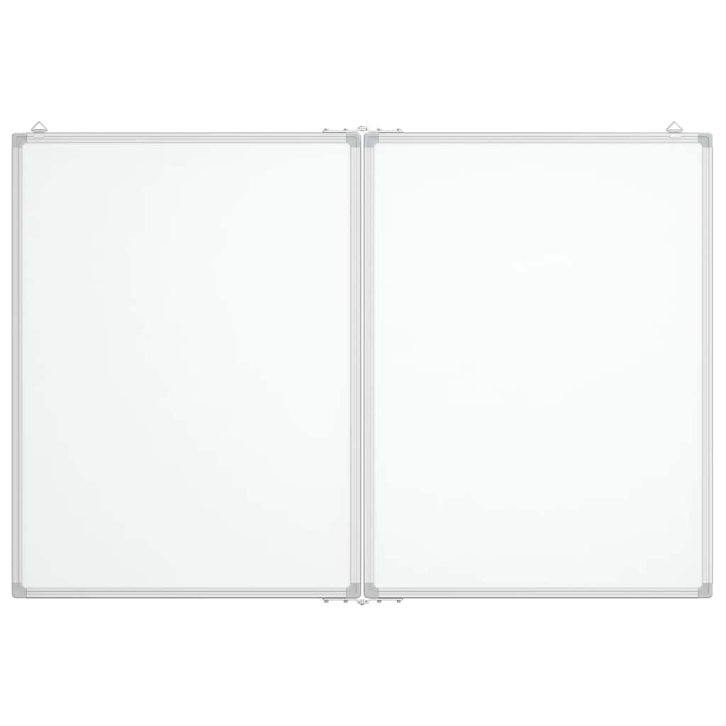 Magnetisches Whiteboard Klappbar 80x80x1,7 cm Aluminium