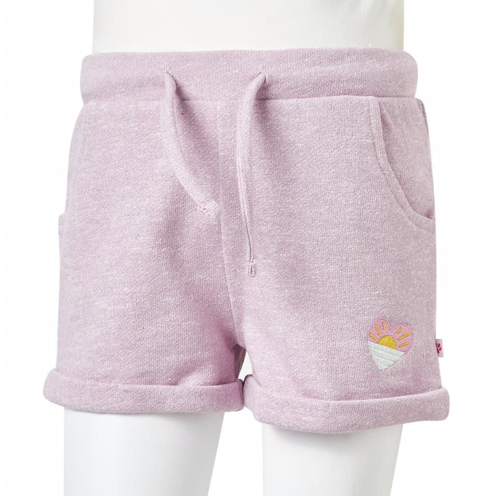 Kindershorts mit Kordelzug Hellrosa 116