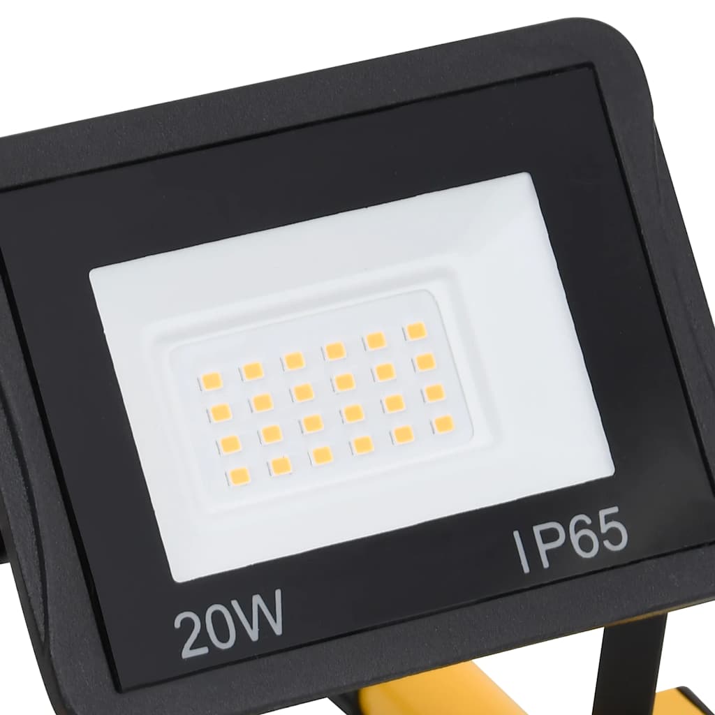 LED-Fluter mit Handgriff 2x10 W Warmweiß