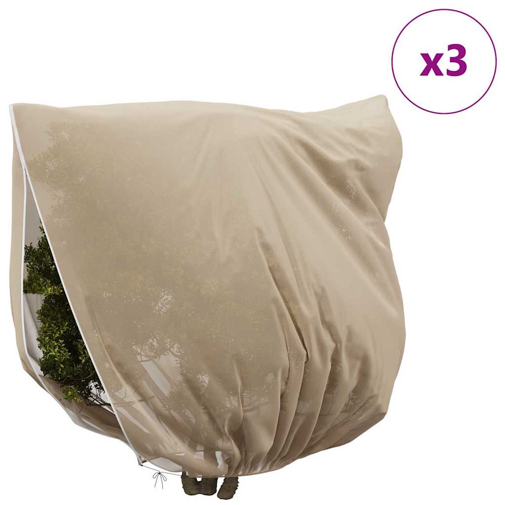 Wintervlies mit Reißverschluss 4 Stk. 70 g/m² 1x1,55 m