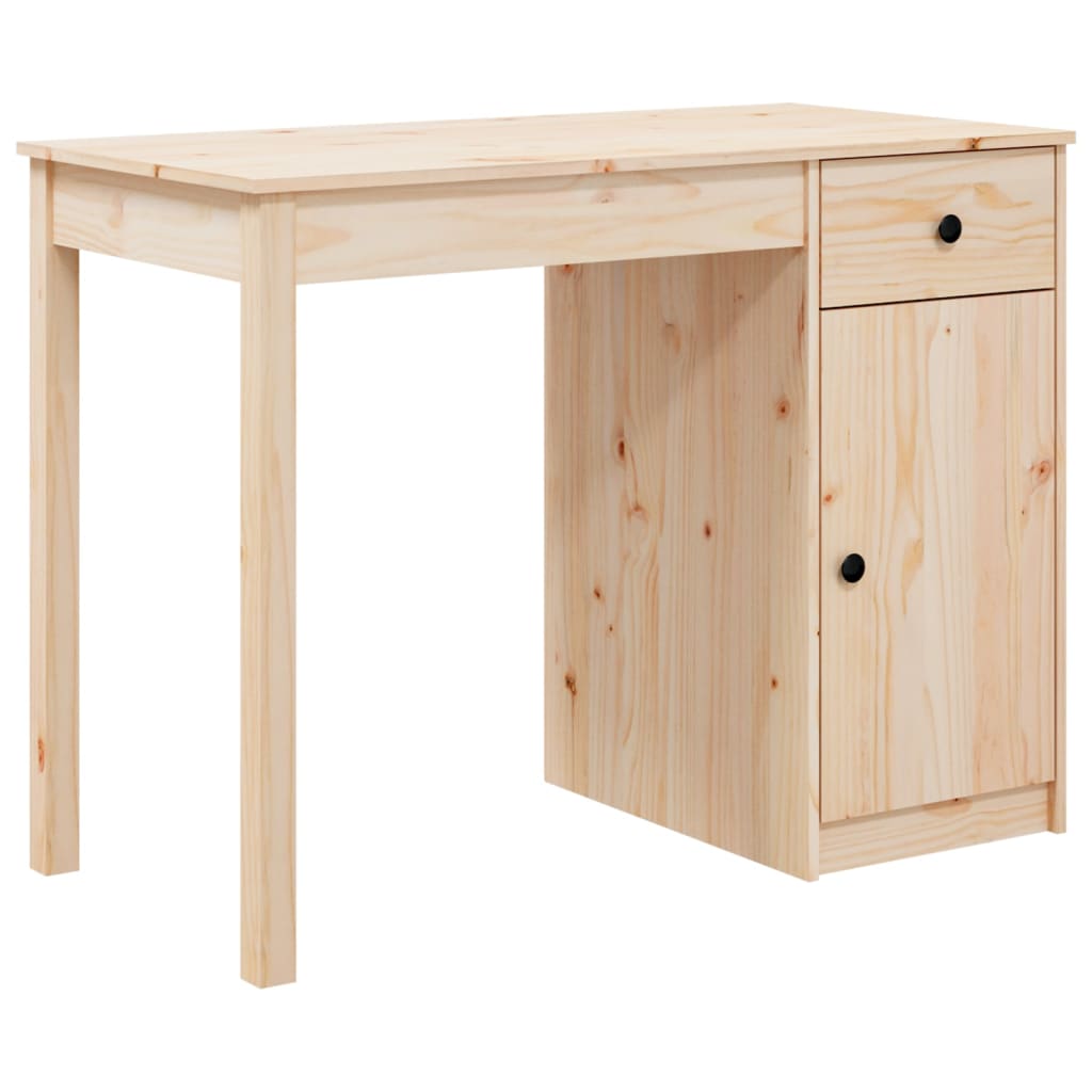 Schreibtisch Wachsbraun 100 x 50 x 74 cm Massives Kiefernholz