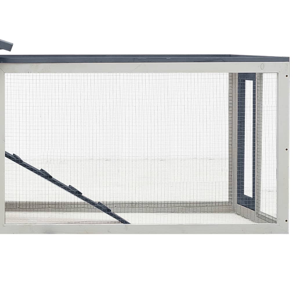 Kaninchenstall 310x70x87 cm Kiefernholz & Tannenholz